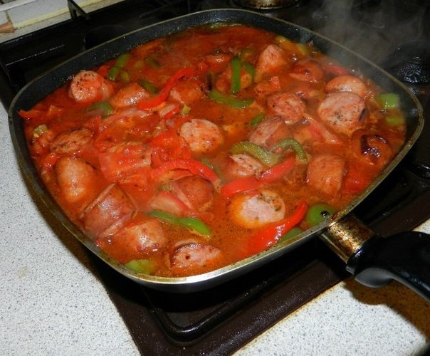 Рагу с колбасками и свининой (Спецофаи) Рагу с колбасками и свининой (Спецофаи)