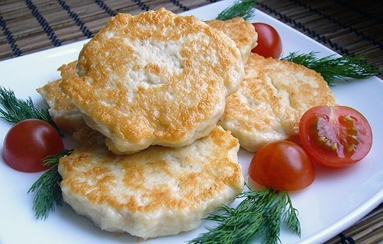 Куриные оладушки.