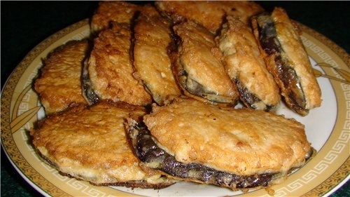 Баклажаны под мясом