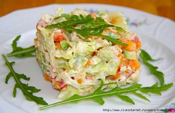 Салат"Вкусный кубик"