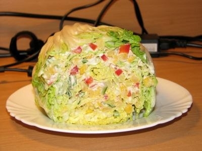 Фаршированная китайская капуста