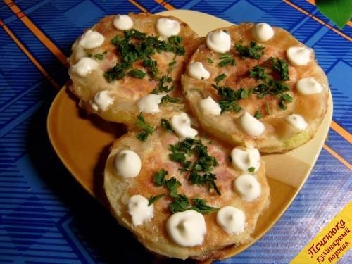 Кабачковые колечки с начинкой
