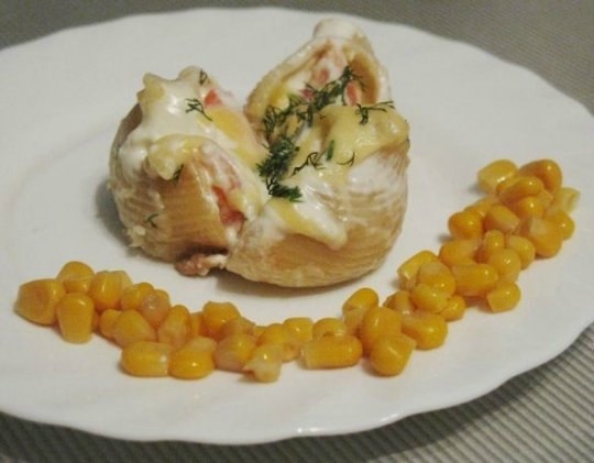 Фаршированные ракушки.