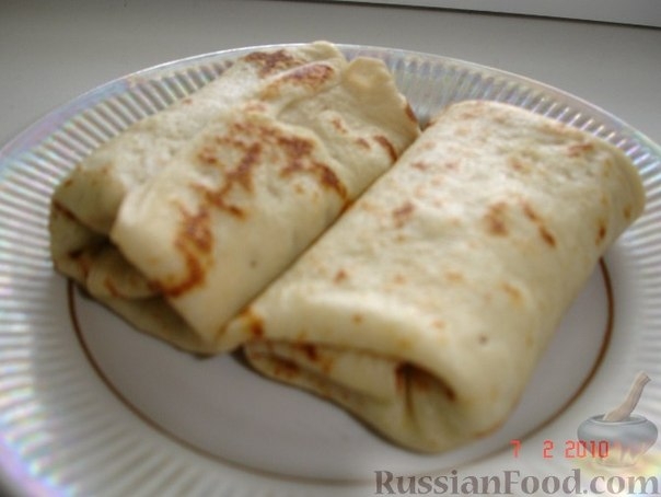 Рецепт блины с печенкой
