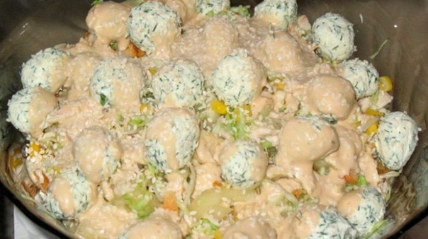 Изумительно красивый и очень вкусный салат! Стоит попробовать! Изумительно красивый и очень вкусный салат! Стоит попробовать!
