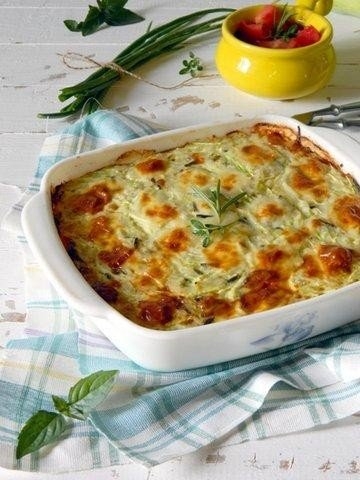 Запеканка из кабачков с рисом