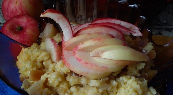 Янтарная каша с сыром