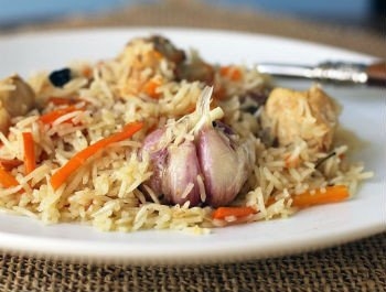 Плов из курицы в казане