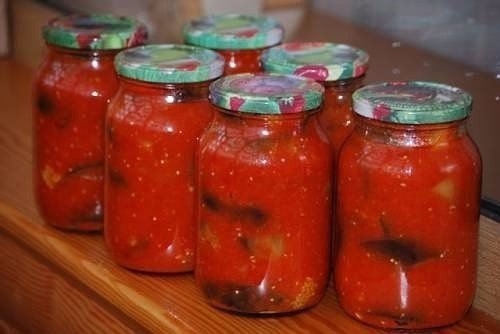МАРИНОВАННЫЕ БАКЛАЖАНЫ С ТОМАТНЫМ СОКОМ МАРИНОВАННЫЕ БАКЛАЖАНЫ С ТОМАТНЫМ СОКОМ