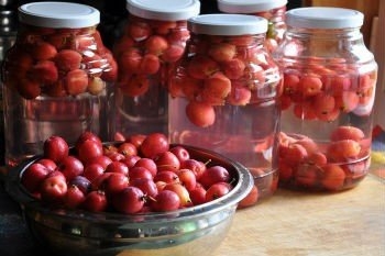 Компот из райских яблок на зиму