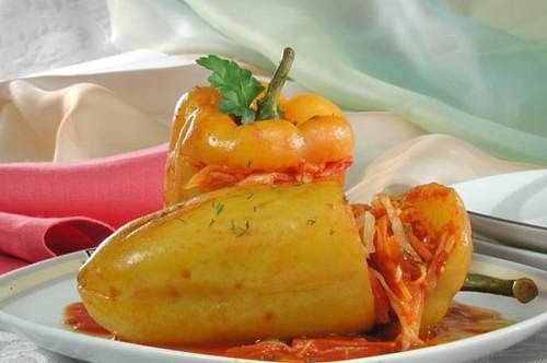 Перец фаршированный с овощами Перец фаршированный с овощами
