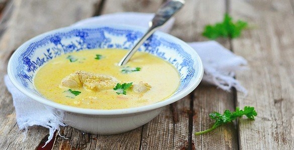 Куриный суп-пюре со сливками