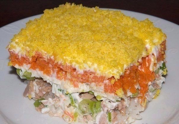 Салат "Мимоза". Пошаговый рецепт.