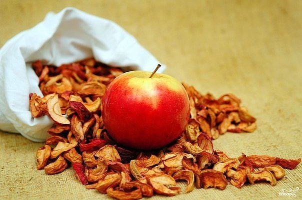 Про сушеные яблоки.