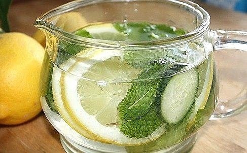 Домашний напиток из огурца с лимоном для похудения