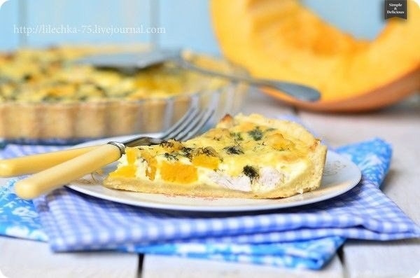 КИШ С КУРИЦЕЙ И ТЫКВОЙ