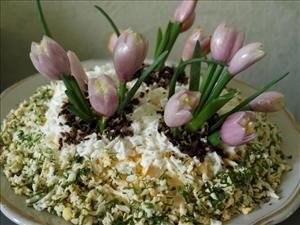Салат "Весенние цветы"