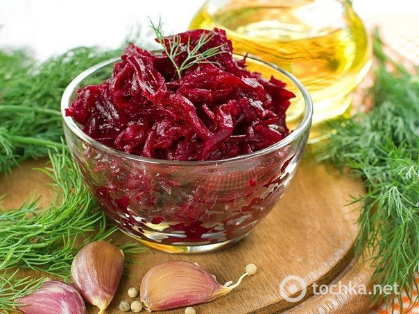 Острый свекольный салат по-корейски