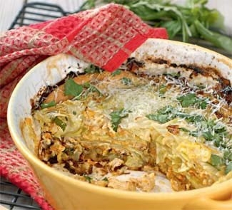 Лазанья из капусты с куриным фаршем Лазанья из капусты с куриным фаршем