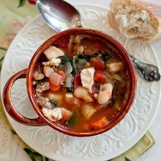 Куриный суп с овощами на скорую руку