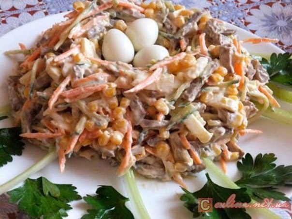 САЛАТ ГНЕЗДО КУКУШКИ