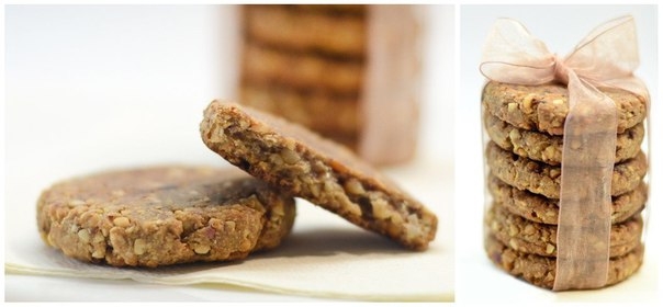 Овсяное печенье с арахисом, бананом и финиками