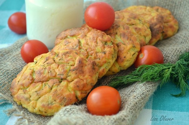 Картофельные сырники с укропом из духовки