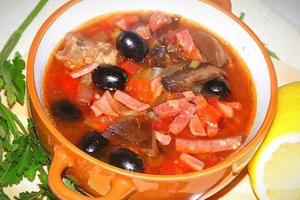 Солянка по &laquo;Сибирски &laquo;с грибами
