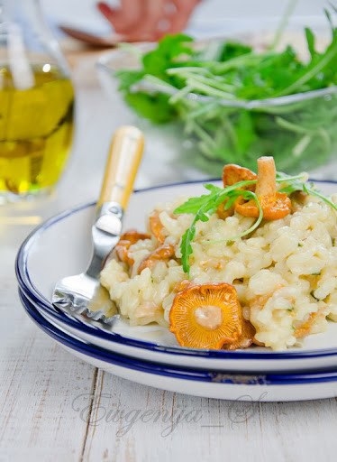 Ризотто с лисичками