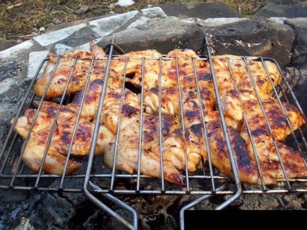 Шашлык из куриных крылышек