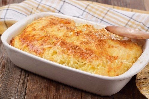Лапшевник с творогом и овощами (вкус детства)