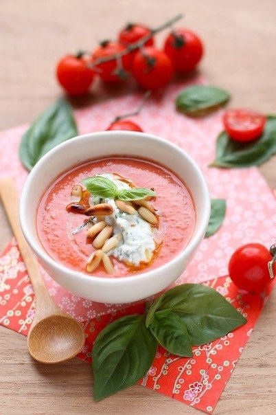 Холодный томатный суп "Гаспачо"