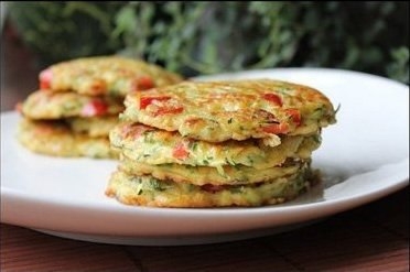 Блинчики из цуккини с перцем