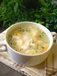 Куриный суп с цветной капустой и рисом