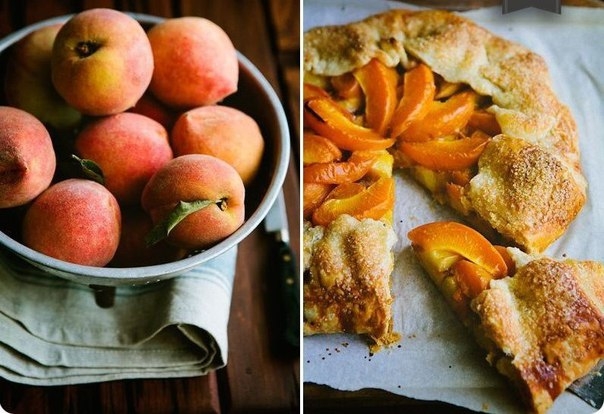 Галета с персиками и абрикосами