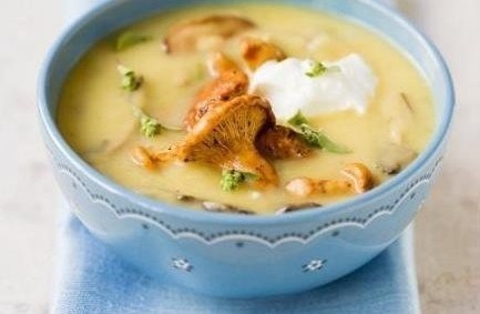 Суп-пюре картофельный с грибами