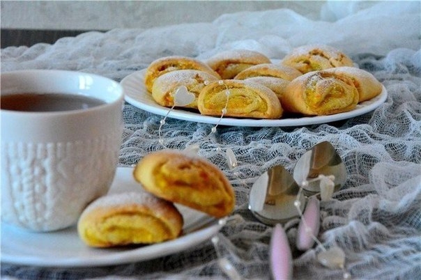 Печенье с апельсиновой начинкой