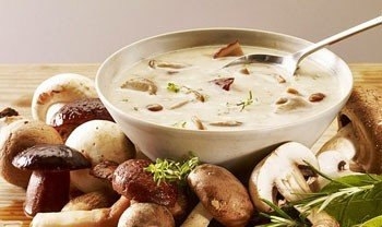 Борщ белый с грибами
