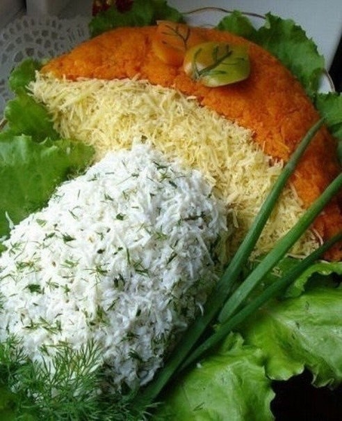 Вкусный салат Грибочек.