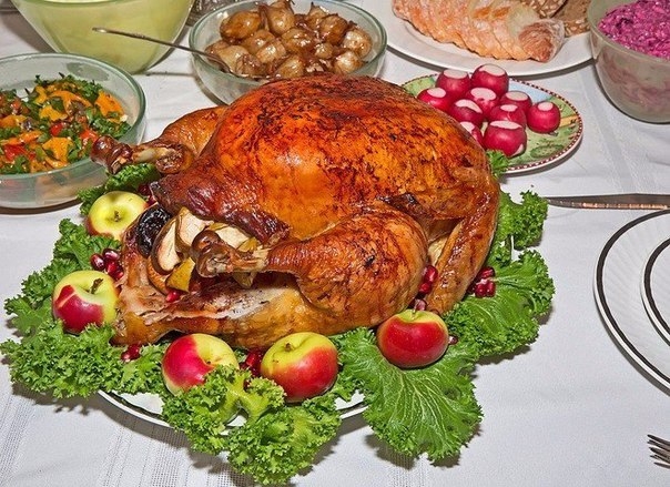 Курица с яблоками к Новому году!