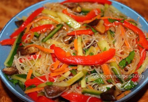 Фунчоза с овощами! Очень вкусно!