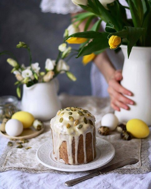 Полезный кулич с сухофруктами и грецким орехом