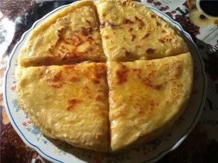 Заливной пирог с капустой и морковью