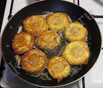 Кабачки с мясом в кляре