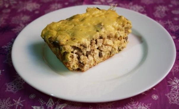 Запеканка из курицы и грибов Запеканка из курицы и грибов