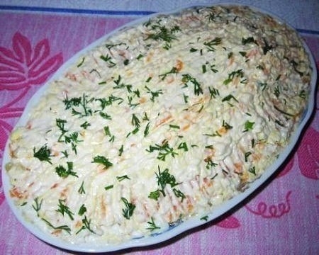 ВКУСНЫЙ САЛАТИК "ШПРОТКА"
