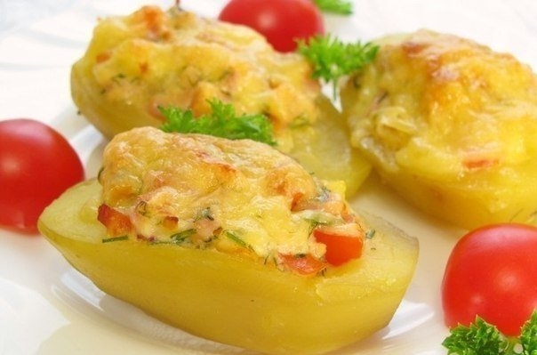 СОЧНЫЙ ФАРШИРОВАННЫЙ КАРТОФЕЛЬ