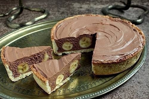 ТОРТ С БАНАНОМ И ШОКОЛАДНЫМ МУССОМ!