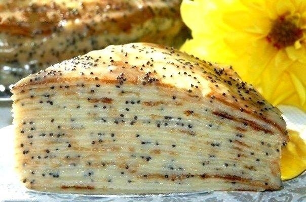Блинный торт " Маковка " с заварным кремом! Блинный торт " Маковка " с заварным кремом!