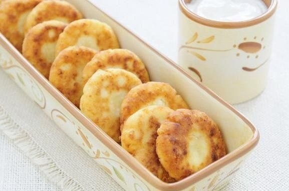Сырники с яблоками!